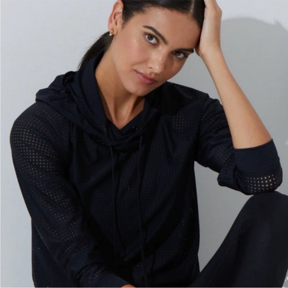 Noli Yoga Icon Mesh Hoodie NWT